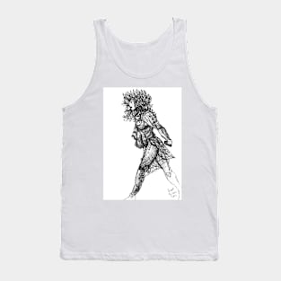 Walk tall [Pen Drawn Figure Illustration] Tank Top